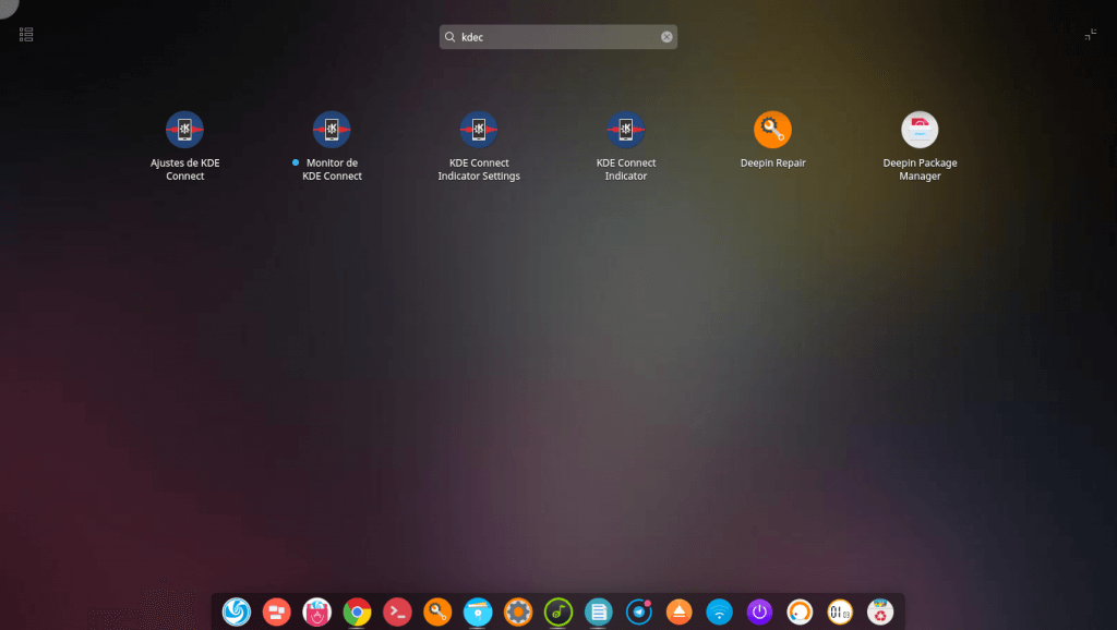 Accesos directos de KDE Connect