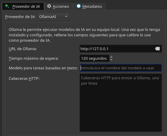 IA en Calibre