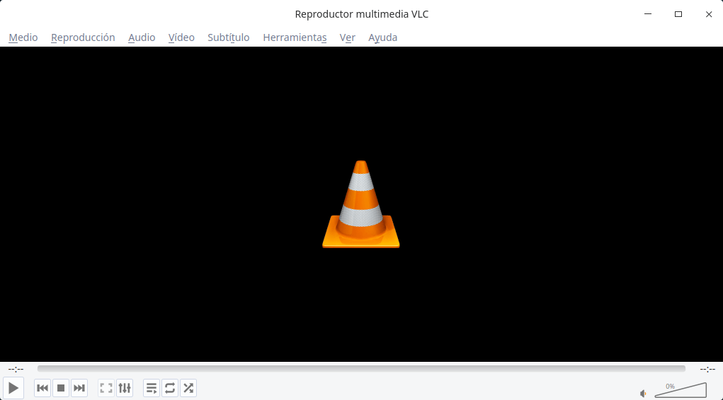 VLC con la paleta de Deepin