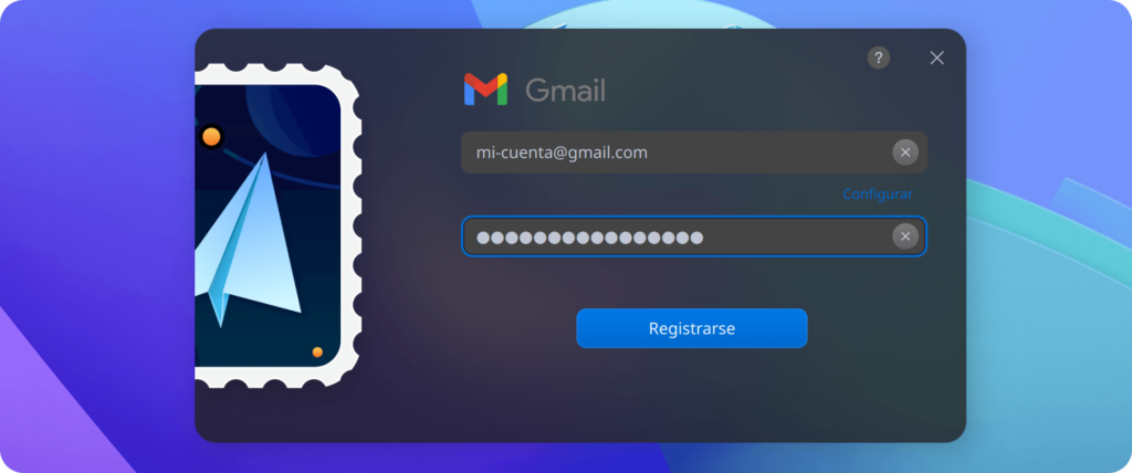 Deepin Mail con Gmail