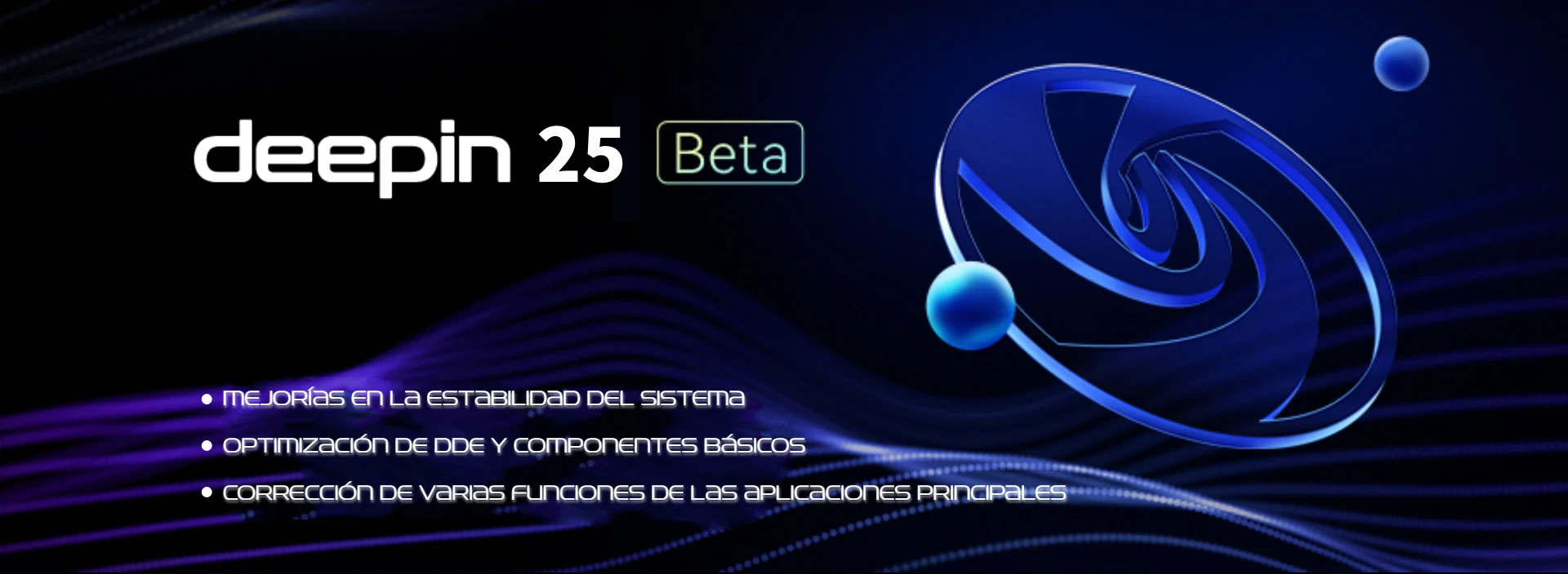 DEEPIN 25 VERSIÓN BETA