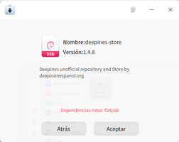 Captura de pantalla deepin deb installer 20260414233149